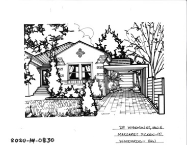 Drawing - Property Illustration, 29 Wiseman Street, Hawthorn East