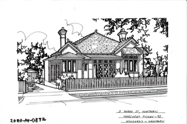Drawing - Property Illustration, 3 Yarra Street, Hawthorn