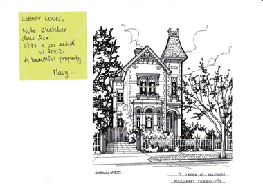 Drawing - Property Illustration, 9 Yarra Street, Hawthorn