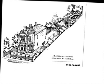 Drawing - Property Illustration, 9 Yarra Street, Hawthorn