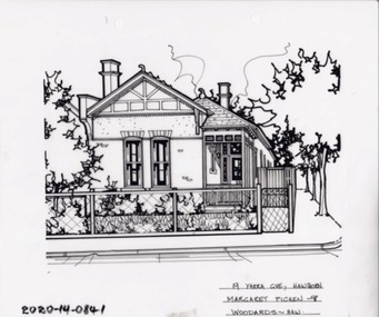Drawing - Property Illustration, 19 Yarra Street, Hawthorn