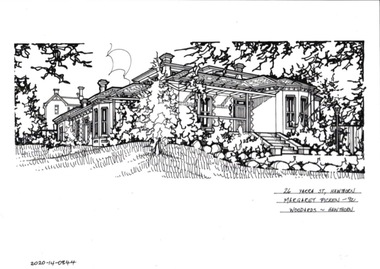 Drawing - Property Illustration, 26 Yarra Street, Hawthorn