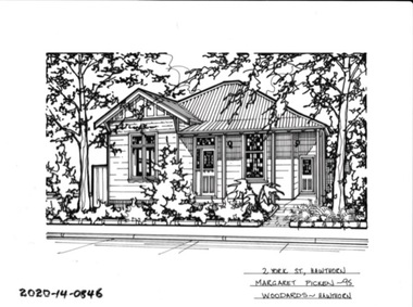 Drawing - Property Illustration, 2 York Street, Hawthorn