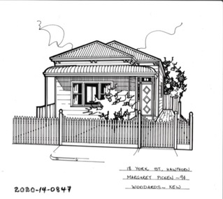 Drawing - Property Illustration, 18 York Street, Hawthorn
