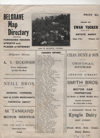 Work on paper - Belgrave Map Directory 1920s