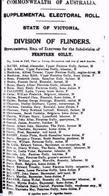Album - Electoral Roll Ferntree Gully Electorate 1919