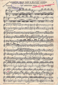 1st page of Solo Cornet part for An American Tour