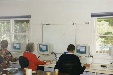 Photograph, Computer training at the Community House  (POCH)