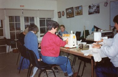 Photograph, Sewing class at Park Orchards Community House, Unknown date