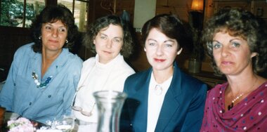 Photograph, POCH ladies enjoying meal at restaurant, Unknown date