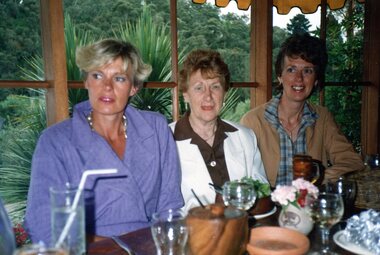 Photograph, POCH ladies enjoying meal at restaurant for farewell to Michelle Roetk, Unknown date