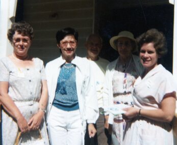 Photograph, Ladies outside at Park Orchards Community Centre, Unknown date