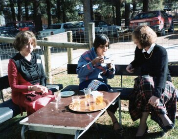 Photograph, POCH ladies eating and drinking outside, Unknown date