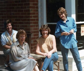 Photograph, Ladies outside at Park Orchards Community Centre, Unknown date