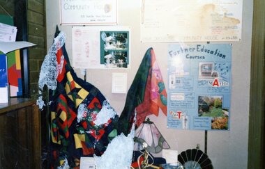 Photograph, Display of quilting and other craft at Park Orchards Community Centre, Unknown date