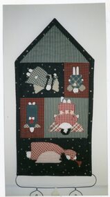 Photograph, Quilting hanging at Park Orchards Community Centre, Unknown date