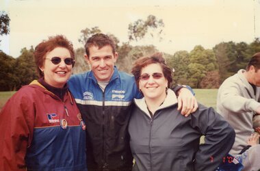 Photograph, Footballer with POCH ladies, Unknown date