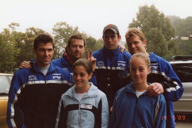 Photograph, Footballers at Park Orchards Community House, Unknown date