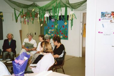 Photograph, Ladies at Vima's 100th birthday celebration at Park Orchards Community House, Circa 2004