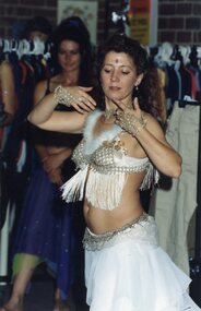 Photograph, Belly-dancer at Park Orchards Community House, 1999