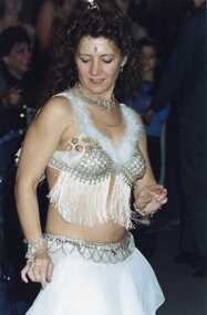 Photograph, Belly dancer at Park Orchards Community House, 1999