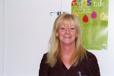 Photograph, A member of POCH staff, circa 2003