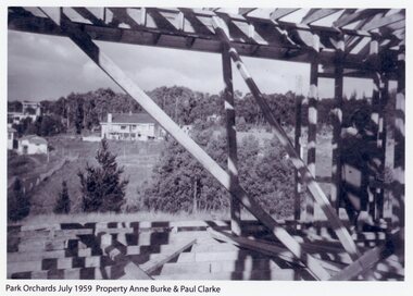 Photograph, Park Orchards property owned by Anne Burke & Paul Clarke in July 1959, Unknown date