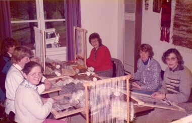 Photograph, Ladies from the woven rugs and wall hangings class at POCH, Date unknown