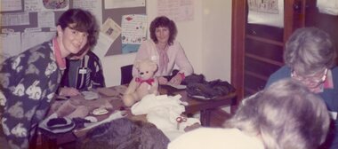 Photograph, Ladies making teddy bears at POCH, Unknown date