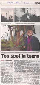 Newspaper Article, Betteke Norman recalls her time living at Park Orchards Chalet, 5th August 2009