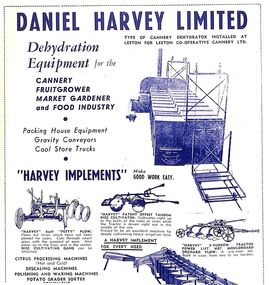 Photocopy, Daniel Harvey ad for orchard equipment, Unknown date
