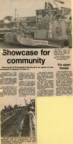 Newspaper, Doncaster Wurundjeri Festival and the Park Orchards Community House circa 1984