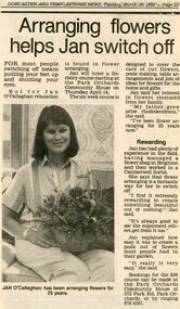 Photograph, Flower-arranging class at Park Orchards Community House, with tutor Jan O'Callaghan. Doncaster - Templestowe News 29 March 1988