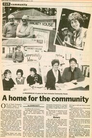 Photograph, History of Park Orchards Community House. Doncaster - Templestowe News 17 November 1993