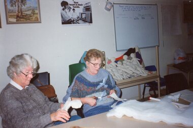 Photograph, Ladies making dolls at Park Orchards Community House