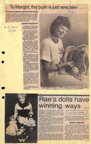 Newspaper, Craft courses at the Park Orchards Community House (POCH) with Margot Templer, plus Ragamuffin making course. Doncaster and Templestowe News 1 October 1985