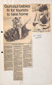 Newspaper, Ann Bidstrup's crafty garden. Doncaster and Templestowe News 22 October 1986