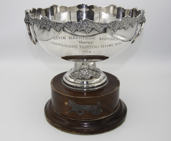 Memorabilia - Silver trophy, Maori's Idol, 1978 Cranbourne Trotting Club Flying Mile