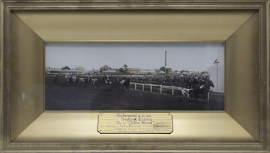 Photograph - Framed photo finish, Diana Wood, Richmond 4/11/1929 - Trotting £1000, 4 November 1929