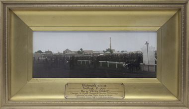 Photograph - Framed photo finish, Percy Direct, Richmond 5/11/1928 - Trotting £1000, 5 November 1928