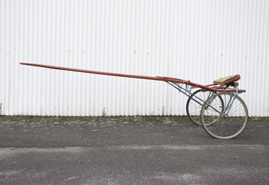Vehicle - Eric Rothacker Race sulky, Eric Rothacker's race sulky, used on Gentleman John, c. 1950