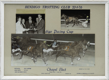 Photograph - Framed photo finish, Greg Matthews Photo, Chapel Elect, 20 January 1976