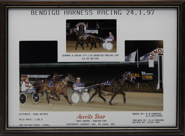Photograph - Framed photo finish, Greg Matthews Photo, Anvil's Star, 24 January 1997