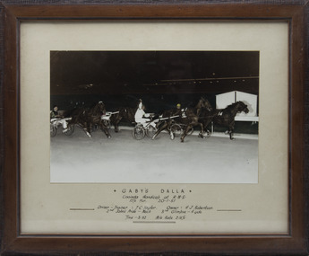 Photograph - Framed photo finish, Gaby's Dalla, 20 January 1951