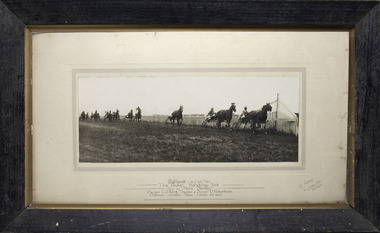 Photograph - Wooden framed photo finish, A Copley, New Derby, 6 December 1930