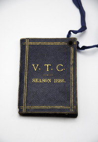 Booklet - Membership, Victorian Trotting Club (V.T.C.) Elsternwick Park 1886 Member Ticket and Fixture