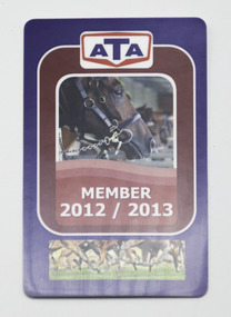 Card - Membership, Australian Trainers Association (ATA), Season 2012/2013