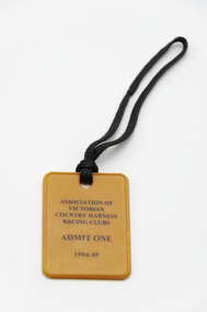 Badge - Membership, Association of Victorian Country Harness Racing Clubs, Season 1994/95