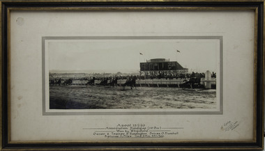 Photograph - Wooden framed photo finish, A Copley, Whip-Cord, 17 July 1933