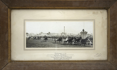 Photograph - Wooden framed photo finish, A Copley, Glide Away, 7 May 1928